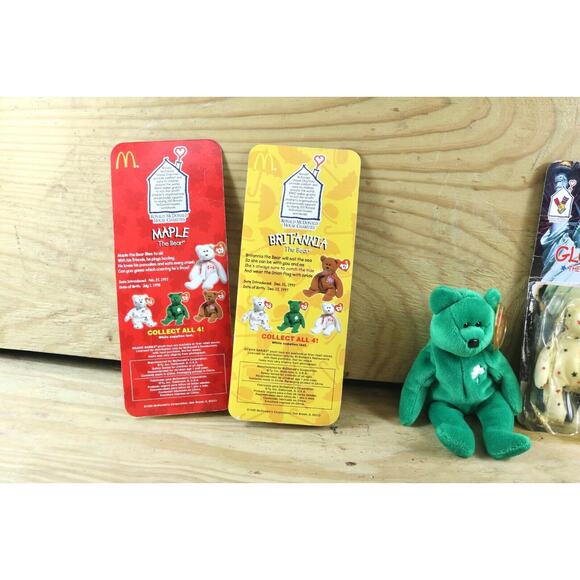 Ty Beanie Baby Plush Toy Collectible Maple, Britannia, Glory, Erin Vintage - Picture 2 of 8